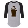 Unisex Three-Quarter Raglan Sleeve Baseball Jersey T-Shirt Thumbnail