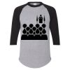Unisex Three-Quarter Raglan Sleeve Baseball Jersey T-Shirt Thumbnail
