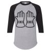 Unisex Three-Quarter Raglan Sleeve Baseball Jersey T-Shirt Thumbnail
