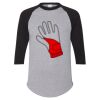 Unisex Three-Quarter Raglan Sleeve Baseball Jersey T-Shirt Thumbnail