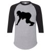 Unisex Three-Quarter Raglan Sleeve Baseball Jersey T-Shirt Thumbnail