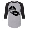 Unisex Three-Quarter Raglan Sleeve Baseball Jersey T-Shirt Thumbnail