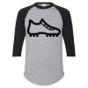 Unisex Three-Quarter Raglan Sleeve Baseball Jersey T-Shirt Thumbnail