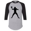 Unisex Three-Quarter Raglan Sleeve Baseball Jersey T-Shirt Thumbnail