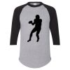 Unisex Three-Quarter Raglan Sleeve Baseball Jersey T-Shirt Thumbnail