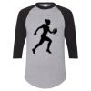 Unisex Three-Quarter Raglan Sleeve Baseball Jersey T-Shirt Thumbnail