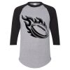 Unisex Three-Quarter Raglan Sleeve Baseball Jersey T-Shirt Thumbnail