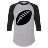 Unisex Three-Quarter Raglan Sleeve Baseball Jersey T-Shirt Thumbnail