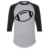 Unisex Three-Quarter Raglan Sleeve Baseball Jersey T-Shirt Thumbnail