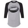 Unisex Three-Quarter Raglan Sleeve Baseball Jersey T-Shirt Thumbnail