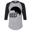 Unisex Three-Quarter Raglan Sleeve Baseball Jersey T-Shirt Thumbnail