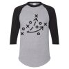 Unisex Three-Quarter Raglan Sleeve Baseball Jersey T-Shirt Thumbnail
