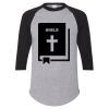 Unisex Three-Quarter Raglan Sleeve Baseball Jersey T-Shirt Thumbnail