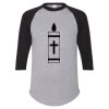 Unisex Three-Quarter Raglan Sleeve Baseball Jersey T-Shirt Thumbnail