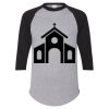 Unisex Three-Quarter Raglan Sleeve Baseball Jersey T-Shirt Thumbnail