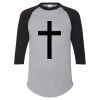 Unisex Three-Quarter Raglan Sleeve Baseball Jersey T-Shirt Thumbnail
