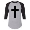 Unisex Three-Quarter Raglan Sleeve Baseball Jersey T-Shirt Thumbnail