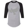 Unisex Three-Quarter Raglan Sleeve Baseball Jersey T-Shirt Thumbnail