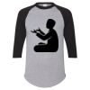 Unisex Three-Quarter Raglan Sleeve Baseball Jersey T-Shirt Thumbnail