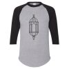 Unisex Three-Quarter Raglan Sleeve Baseball Jersey T-Shirt Thumbnail