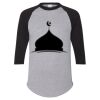 Unisex Three-Quarter Raglan Sleeve Baseball Jersey T-Shirt Thumbnail