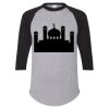 Unisex Three-Quarter Raglan Sleeve Baseball Jersey T-Shirt Thumbnail