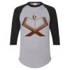 Unisex Three-Quarter Raglan Sleeve Baseball Jersey T-Shirt Thumbnail