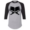 Unisex Three-Quarter Raglan Sleeve Baseball Jersey T-Shirt Thumbnail