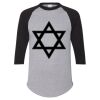 Unisex Three-Quarter Raglan Sleeve Baseball Jersey T-Shirt Thumbnail