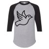 Unisex Three-Quarter Raglan Sleeve Baseball Jersey T-Shirt Thumbnail