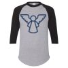 Unisex Three-Quarter Raglan Sleeve Baseball Jersey T-Shirt Thumbnail