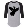 Unisex Three-Quarter Raglan Sleeve Baseball Jersey T-Shirt Thumbnail
