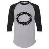 Unisex Three-Quarter Raglan Sleeve Baseball Jersey T-Shirt Thumbnail