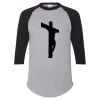 Unisex Three-Quarter Raglan Sleeve Baseball Jersey T-Shirt Thumbnail