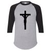 Unisex Three-Quarter Raglan Sleeve Baseball Jersey T-Shirt Thumbnail