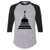 Unisex Three-Quarter Raglan Sleeve Baseball Jersey T-Shirt Thumbnail