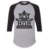 Unisex Three-Quarter Raglan Sleeve Baseball Jersey T-Shirt Thumbnail
