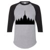 Unisex Three-Quarter Raglan Sleeve Baseball Jersey T-Shirt Thumbnail
