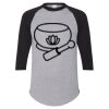Unisex Three-Quarter Raglan Sleeve Baseball Jersey T-Shirt Thumbnail