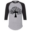 Unisex Three-Quarter Raglan Sleeve Baseball Jersey T-Shirt Thumbnail