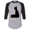 Unisex Three-Quarter Raglan Sleeve Baseball Jersey T-Shirt Thumbnail