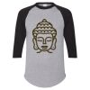 Unisex Three-Quarter Raglan Sleeve Baseball Jersey T-Shirt Thumbnail