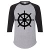 Unisex Three-Quarter Raglan Sleeve Baseball Jersey T-Shirt Thumbnail