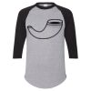 Unisex Three-Quarter Raglan Sleeve Baseball Jersey T-Shirt Thumbnail
