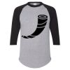 Unisex Three-Quarter Raglan Sleeve Baseball Jersey T-Shirt Thumbnail
