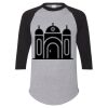Unisex Three-Quarter Raglan Sleeve Baseball Jersey T-Shirt Thumbnail
