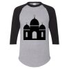 Unisex Three-Quarter Raglan Sleeve Baseball Jersey T-Shirt Thumbnail