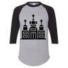 Unisex Three-Quarter Raglan Sleeve Baseball Jersey T-Shirt Thumbnail