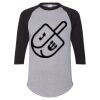 Unisex Three-Quarter Raglan Sleeve Baseball Jersey T-Shirt Thumbnail