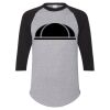 Unisex Three-Quarter Raglan Sleeve Baseball Jersey T-Shirt Thumbnail